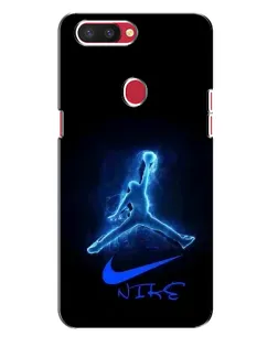 Чехол для OPPO R11s с картинкой «Jordan Neon Blue»