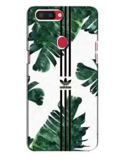 Чехол для OPPO R11s с картинкой «Пальмовые листья адидас»