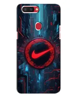 Чехол для OPPO R11s с картинкой «Техногенный стиль Nike»