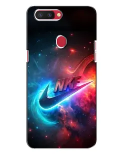 Чехол для OPPO R11s с картинкой «Огненный логотип Nike»