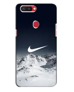 Чехол для OPPO R11s с картинкой «Nike — зимние горы»