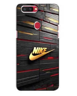 Чехол для OPPO R11s с картинкой «Золотой Nike на металле»