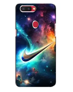 Чехол для OPPO R11s с картинкой «Космический Nike Swoosh»