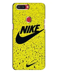 Чехол для OPPO R11s с картинкой «Желтый текстурный Nike»