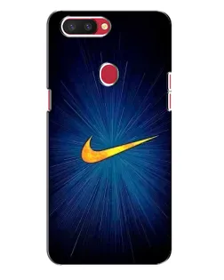 Чохол для OPPO R11s з картинкою «Синій пульс Nike»