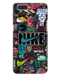 Чохол для OPPO R11s з картинкою «Яскравий колаж Nike»