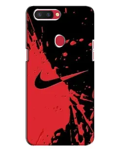 Чохол для OPPO R11s з картинкою «Червоні бризки Nike»