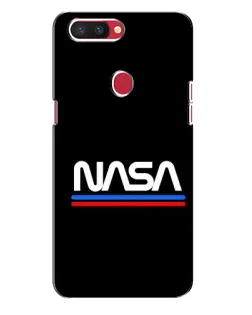 Чехол для OPPO R11s с картинкой «NASA — классика Red Blue» Чехол для OPPO R11s с картинкой «NASA — классика Red Blue»