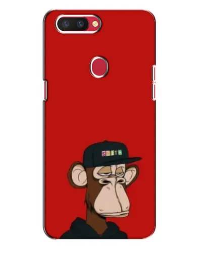 Чехол для OPPO R11s с картинкой «Bored Ape — красный фон»