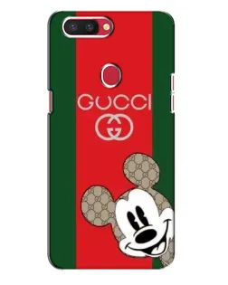 Чехол для OPPO R11s с картинкой «Gucci — полосы и Микки»