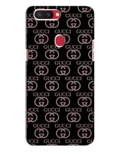 Чехол для OPPO R11s с картинкой «Классическая монограмма Gucci»