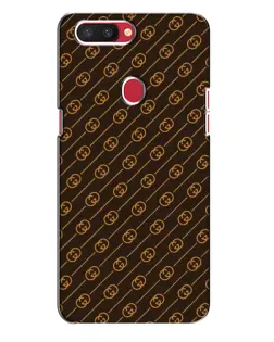 Чехол для OPPO R11s с картинкой «Gucci — золотые диагонали»