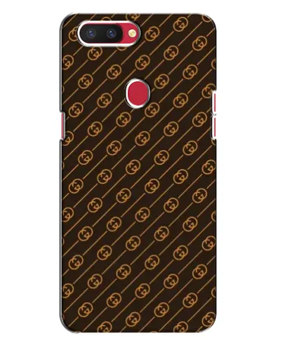 Чехол для OPPO R11s с картинкой «Gucci — золотые диагонали»