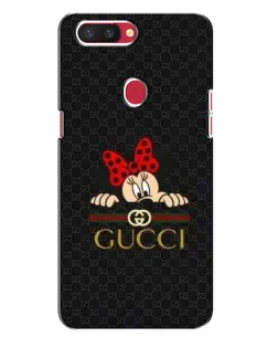 Чехол для OPPO R11s с картинкой «Минни Маус Gucci — черный»