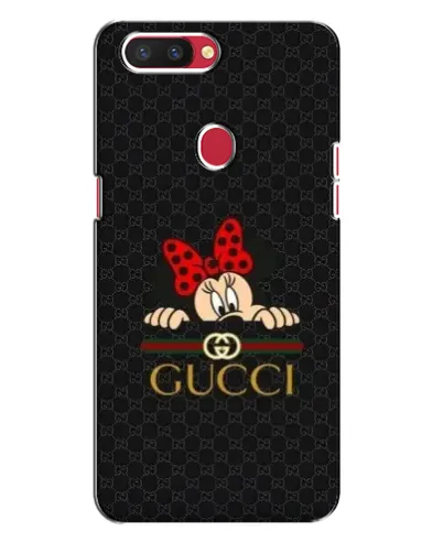 Чехол для OPPO R11s с картинкой «Минни Маус Gucci — черный»