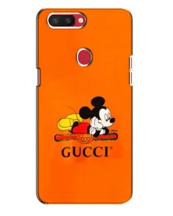 Чехол для OPPO R11s с картинкой «Микки Маус Gucci — оранж»