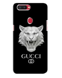 Чехол для OPPO R11s с картинкой «Gucci — серебряный лев»