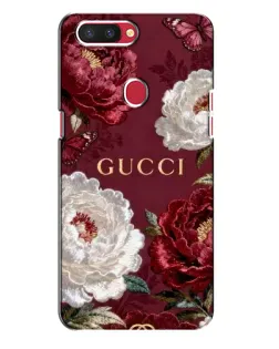 Чехол для OPPO R11s с картинкой «Gucci — бордовые розы»