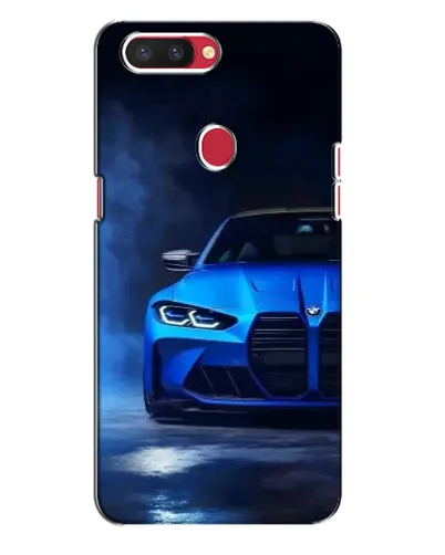 Чехол для OPPO R11s с картинкой «Голубая BMW M4»