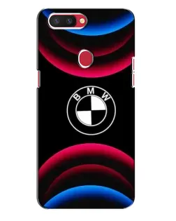 Чехол для OPPO R11s с картинкой «Логотип BMW и неоновые дуги»