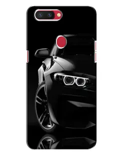 Чехол для OPPO R11s с картинкой «Черная BMW — профиль»