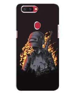 Чехол для OPPO R11s с картинкой «PUBG — огненный силуэт» Чехол для OPPO R11s с картинкой «PUBG — огненный силуэт»