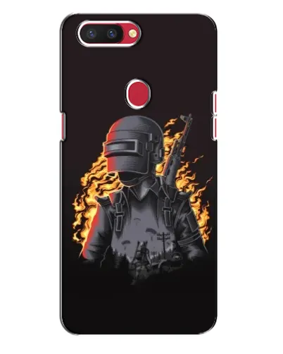 Чехол для OPPO R11s с картинкой «PUBG — огненный силуэт»