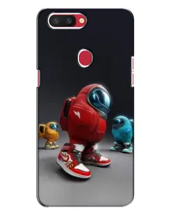 Чехол для OPPO R11s с картинкой «Among Us — 3D стиль»