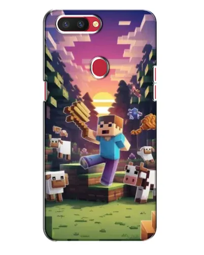 Чехол для OPPO R11s с картинкой «Стив на ферме»