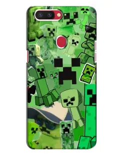Чехол для OPPO R11s с картинкой «Криперы Minecraft»