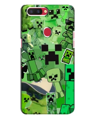 Чехол для OPPO R11s с картинкой «Криперы Minecraft»