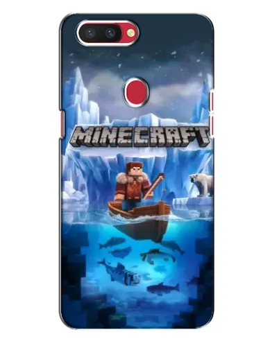 Чехол для OPPO R11s с картинкой «Minecraft ледяной мир»