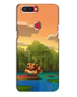 Чехол для OPPO R11s с картинкой «Майнкрафт закат солнца» Чехол для OPPO R11s с картинкой «Майнкрафт закат солнца»