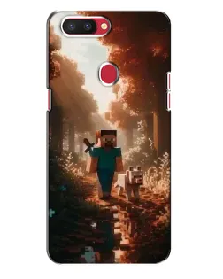 Чехол для OPPO R11s с картинкой «Стив в лесу» Чехол для OPPO R11s с картинкой «Стив в лесу»
