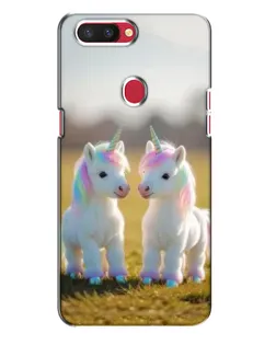 Чехол для OPPO R11s с картинкой «Пара единорогов» Чехол для OPPO R11s с картинкой «Пара единорогов»