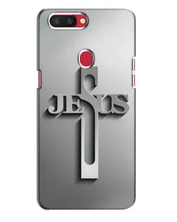 Чехол для OPPO R11s с картинкой «Металлический крест Jesus»