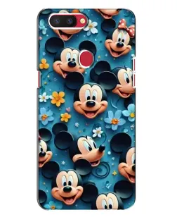 Чехол для OPPO R11s с картинкой «Паттерн Микки и Минни»