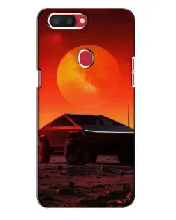 Чехол для OPPO R11s с картинкой «Cybertruck на Марсе»