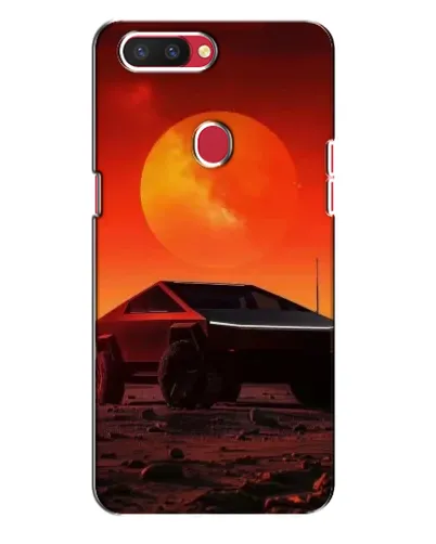 Чехол для OPPO R11s с картинкой «Cybertruck на Марсе»