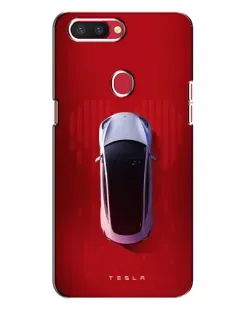 Чехол для OPPO R11s с картинкой «Tesla Top View»