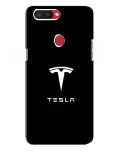 Чехол для OPPO R11s с картинкой «Tesla White Logo»