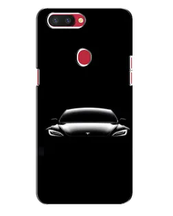 Чехол для OPPO R11s с картинкой «Фары Tesla Night»
