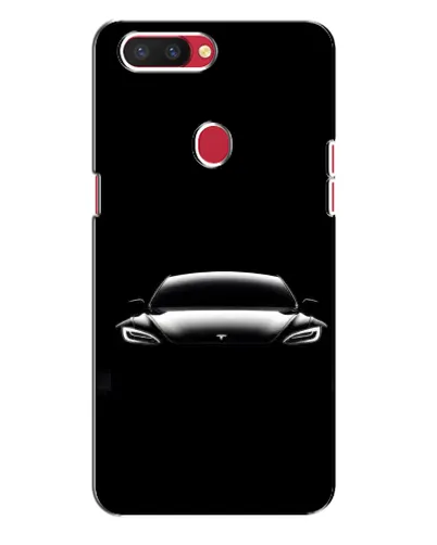 Чехол для OPPO R11s с картинкой «Фары Tesla Night»