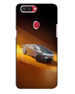 Чехол для OPPO R11s с картинкой «Cybertruck в пустыне»