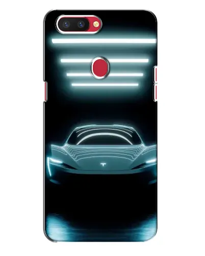 Чехол для OPPO R11s с картинкой «Tesla в неоне»