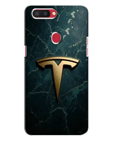 Чехол для OPPO R11s с картинкой «Мраморная Tesla Gold»