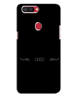 Чехол для OPPO R11s с картинкой «Audi — световой подпись»