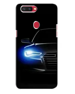 Чехол для OPPO R11s с картинкой «Неоновый взгляд Audi»