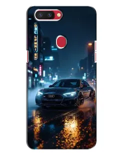 Чехол для OPPO R11s с картинкой «Ночной город и Audi»