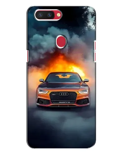 Чехол для OPPO R11s с картинкой «Audi в огненном дыму»